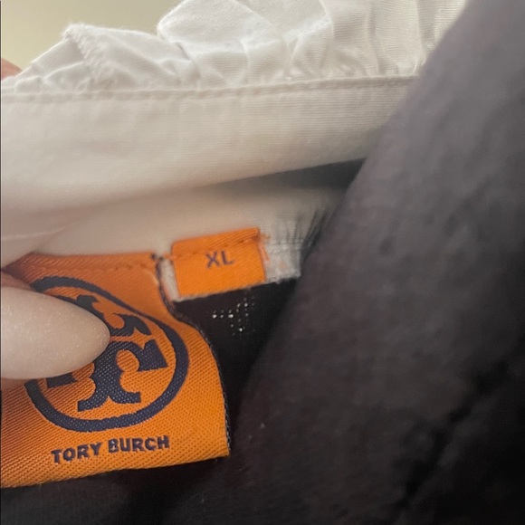 Tory Burch Black Sweater with Sewn-in White Blouse - Picture 12 of 13